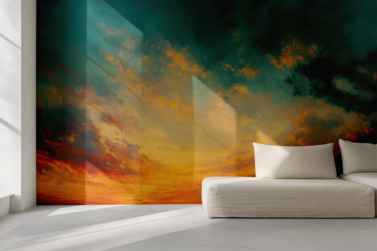 Sky Ablaze – Selbstklebende Tapete | Wall of Nova