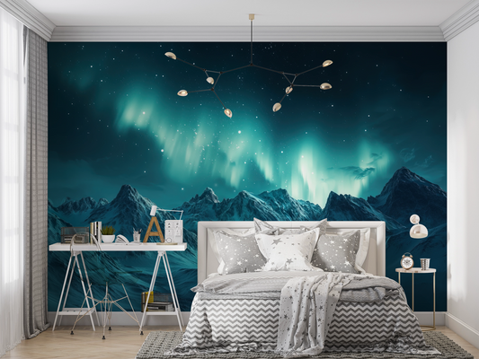 Aurora Silence – Selbstklebende Tapete | Wall of Nova