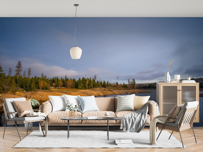 Naturidylle am See – Selbstklebende Vliestapete | Wall of Nova
