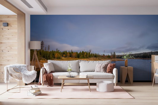 Naturidylle am See – Selbstklebende Vliestapete | Wall of Nova
