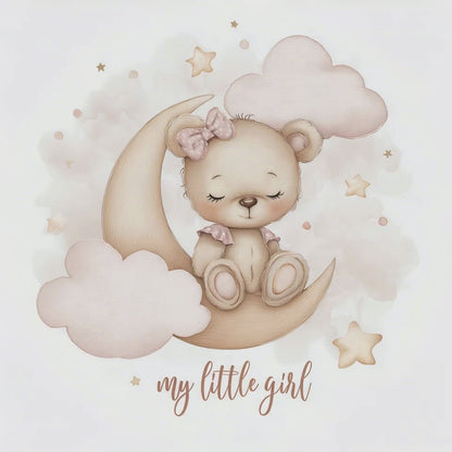 My Little Girl – Runder Wandsticker selbstklebend | Wall of Nova